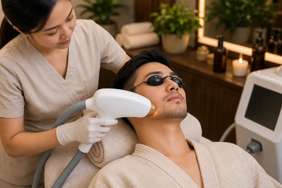 Diode Laser Beard service at Cradle Massage and Wellness Spa