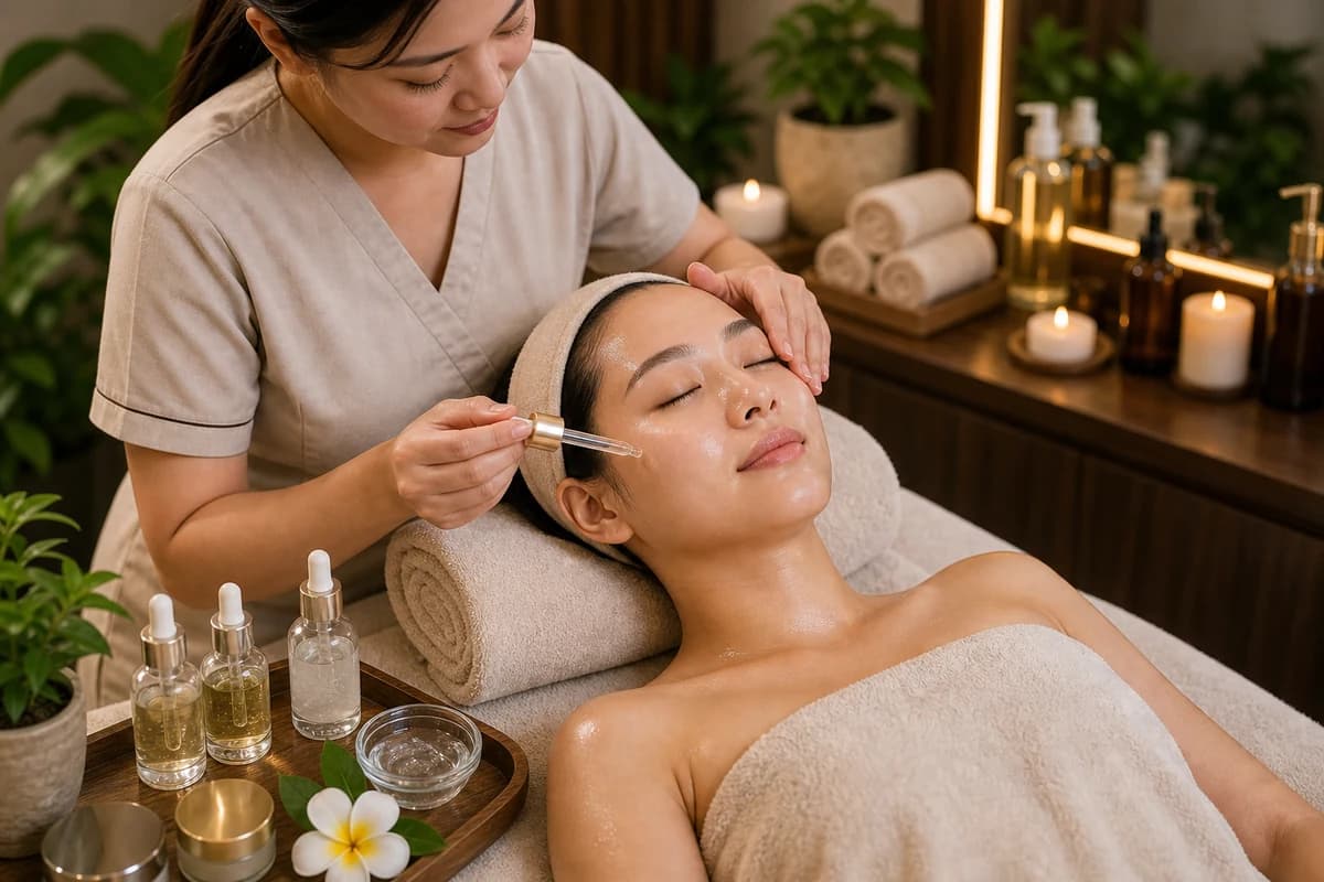 Korean Glass Skin Facial service at Cradle Massage and Wellness Spa